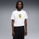 Puma Ferrari T-Shirt Colored Shield Bianco Uomo