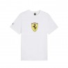 Puma Ferrari T-Shirt Colored Shield Bianco Bambino