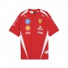 Puma Ferrari T-Shirt Sf Replica Drivers Hamilton 44 Rosso Uomo