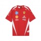 Puma Ferrari T-Shirt Sf Replica Drivers Hamilton 44 Rosso Uomo