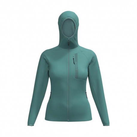 Rock Experience Felpa In Pile Arrows 2.0 Hoodie Oil Blue Donna