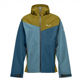 Salewa Giacca Trekking Puez 2,5 Ptx Olive Oil Multi Uomo