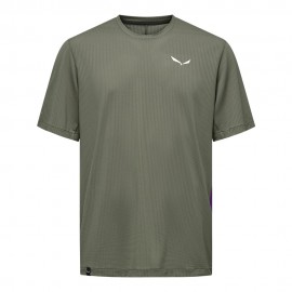 Salewa T-Shirt Trekking Pedroc Dry Light Faded Verde Uomo