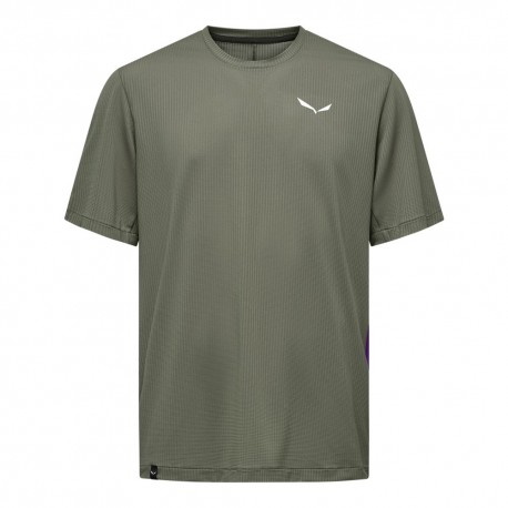 Salewa T-Shirt Trekking Pedroc Dry Light Faded Verde Uomo