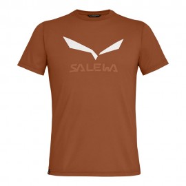 Salewa T-Shirt Trekking Solidlogo Dry Bombay Brow Uomo