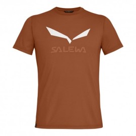 Salewa T-Shirt Trekking Solidlogo Dry Bombay Brow Uomo