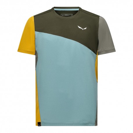 Salewa T-Shirt Trekking Sporty Dark Olive Multi Uomo