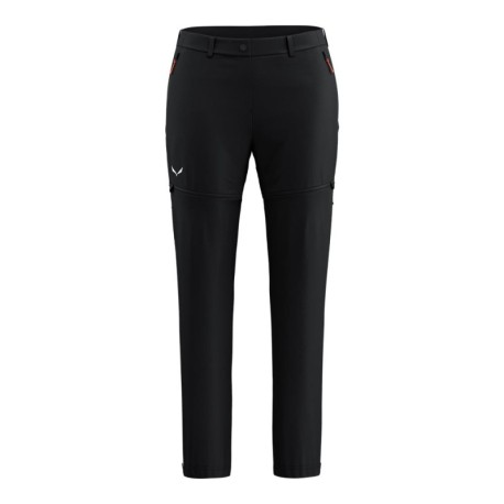 Salewa Pantaloni Trekking Convertibile Puez Talvena Nero Out Donna