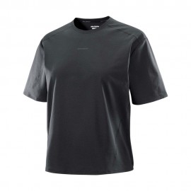 Salomon T-Shirt Trekking Trackline Deep Nero Donna