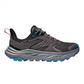 Hoka Anacapa 2 Low GORE-TEX Satellite Grigio Nero - Scarpe Trekking Uomo
