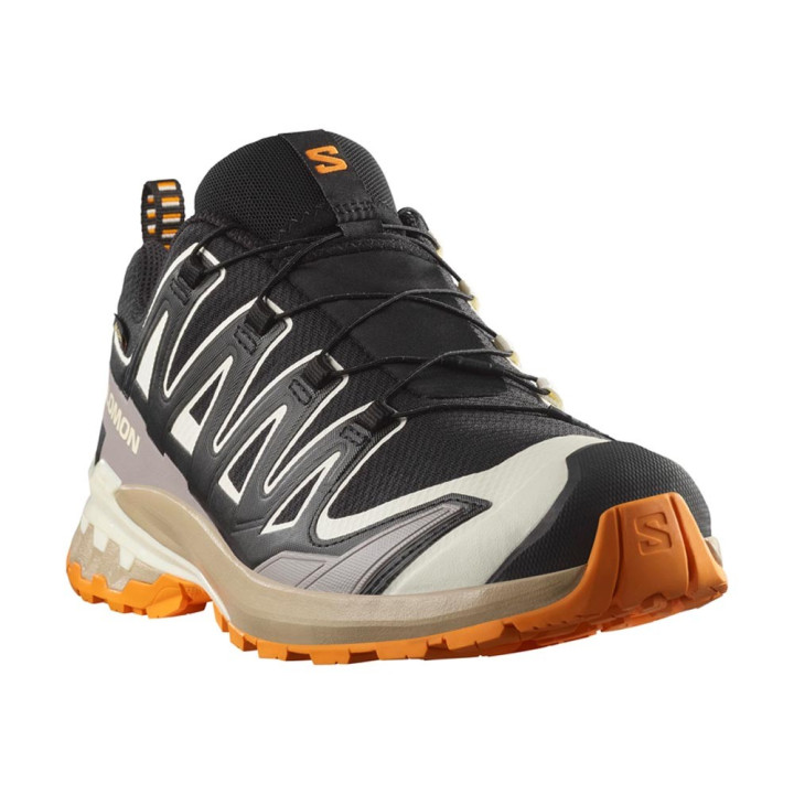 Salomon Xa Pro 3D V9 GORE-TEX Nero Vanilla Ice Turmeric - Scarpe Trekking Uomo