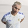 Adidas Originals T-Shirt Argentina Con Stampa All Over Bianco Uomo