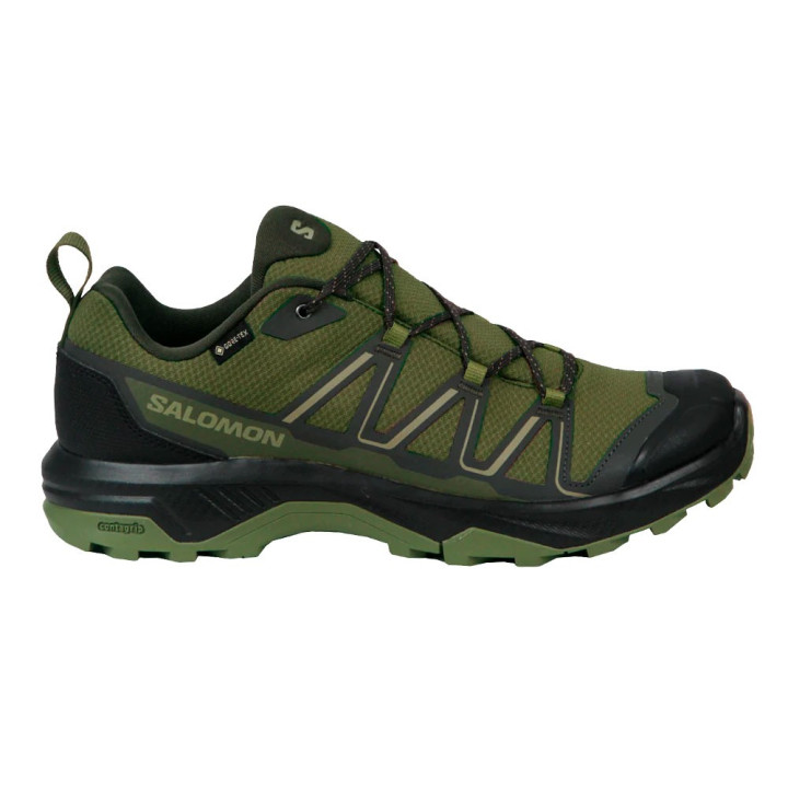 Salomon Exeo 2 GORE-TEX Olive Night Nero Aloe - Scarpe Trekking Uomo
