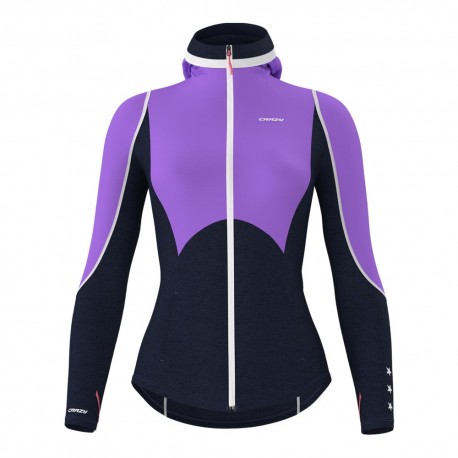 Crazy Felpa Trekking Exit Light Aster-Blue Donna