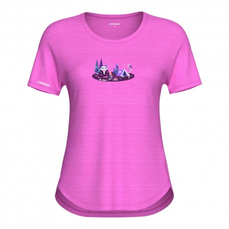 Crazy T-Shirt Trekking Exit Blossom Donna