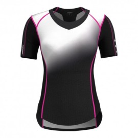 Crazy T-Shirt Trekking Oxygen Pop-Nero Donna