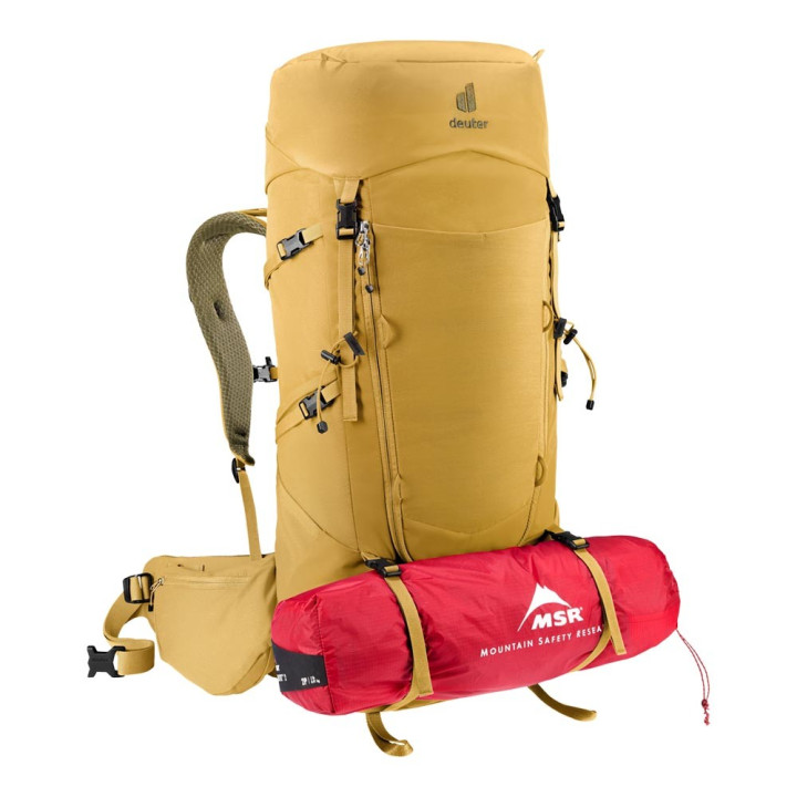 Deuter Zaino Trekking Aircontact Core 50+10 Savanna-Nori