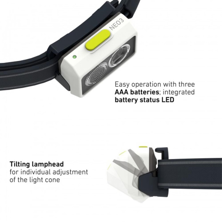 Led Lenser Lampada Frontale Frontale Neo3 Nero