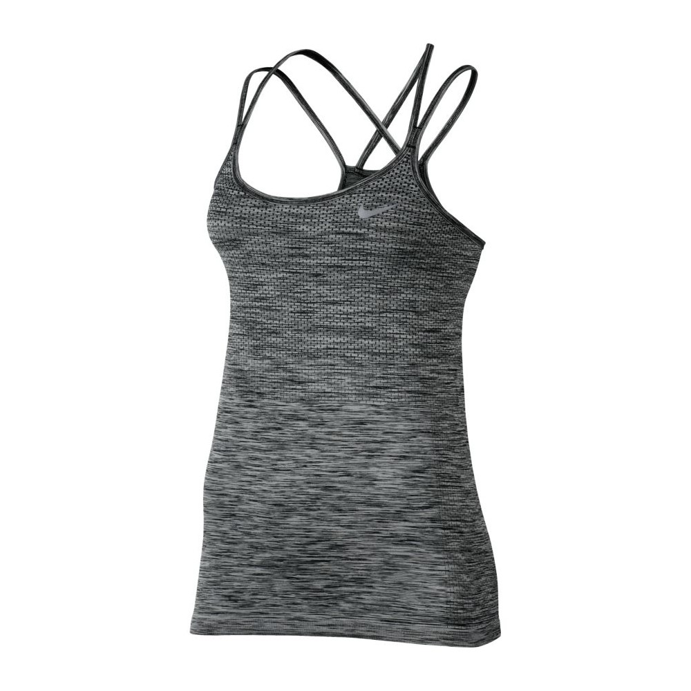 Nike Tank Donna Run Knit Black/Htr XS