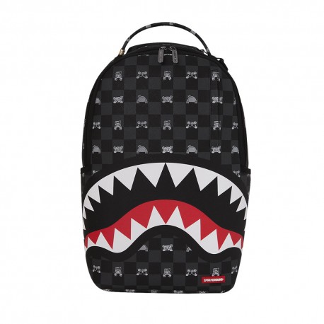 Sprayground Zaino Gray Peeking Character Nero