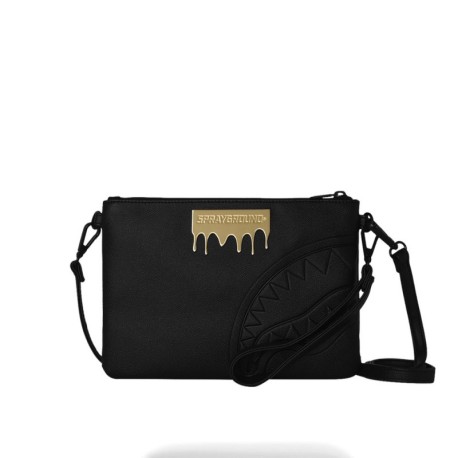 Sprayground Pochette Oro Brick Luxe Nero