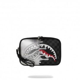Sprayground Pochette Silver Side Drip Nero