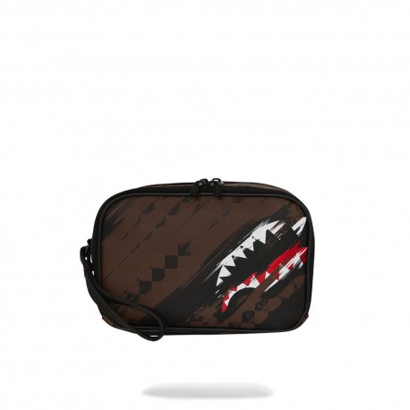 Sprayground Donna Marrone - Beauty Case Brick Smeared Grunge - Bags - One Size - Immagine 3