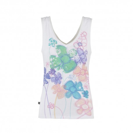 E9 Canotta Arrampicata Nancy Bianco Donna