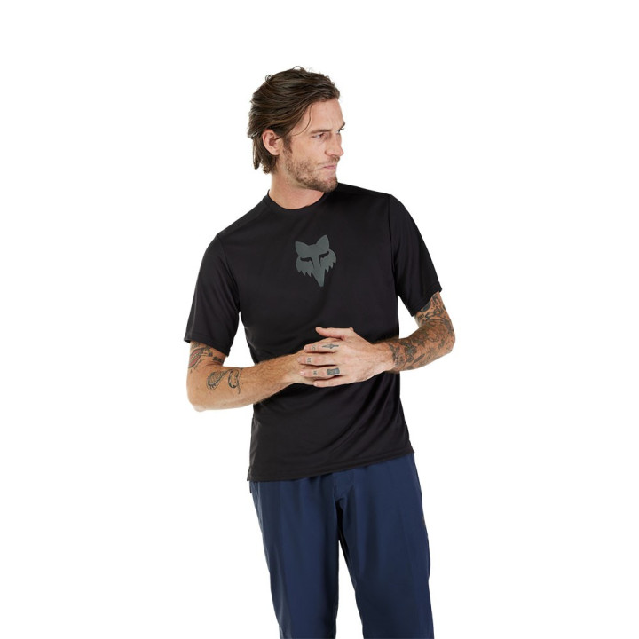 Fox T-Shirt Mtb Ranger Fox Head Nero Uomo