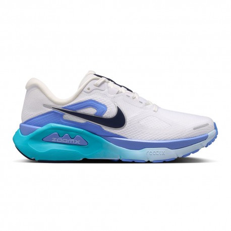 Nike Structure Plus Bianco Midnight Navy Blu Pul - Scarpe Running Donna