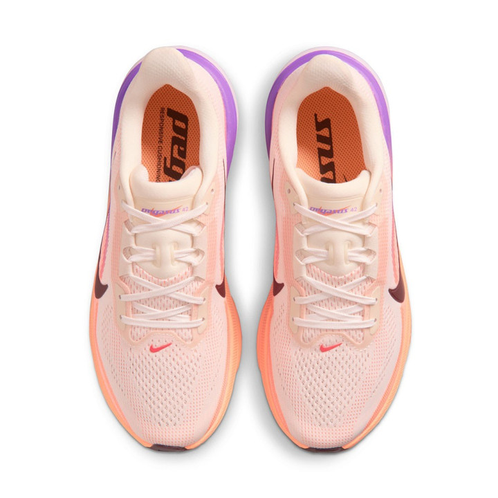 Nike Pegasus 42 Chalk Arancio Pulse-Bright Violet - Scarpe Running Donna
