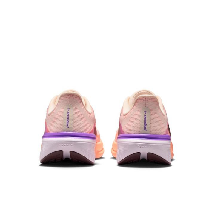 Nike Pegasus 42 Chalk Arancio Pulse-Bright Violet - Scarpe Running Donna