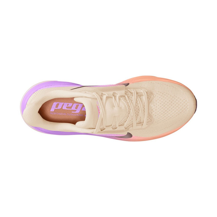 Nike Pegasus 42 Chalk Arancio Pulse-Bright Violet - Scarpe Running Donna