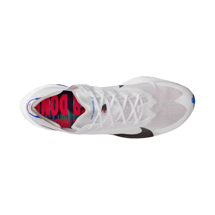 Nike Zoomx Vaporfly Next% 4 Cm Bianco Nero-Racer Bl - Scarpe Running Uomo