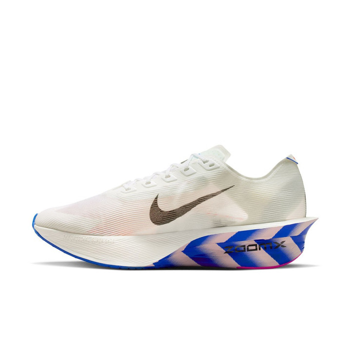 Nike Zoomx Vaporfly Next% 4 Cm Bianco Nero-Racer Bl - Scarpe Running Uomo