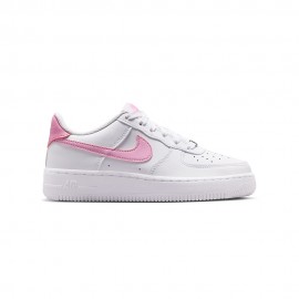 Nike Air Force 1 Gs Bianco Rosa Rise-Bianco - Sneakers Bambina