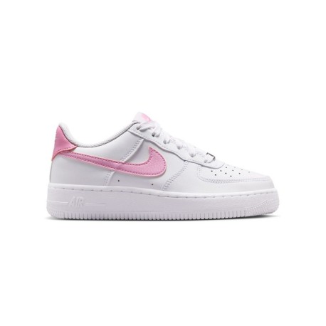 Nike Air Force 1 Gs Bianco Rosa Rise-Bianco - Sneakers Bambina