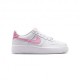 Nike Air Force 1 Gs Bianco Rosa Rise-Bianco - Sneakers Bambina
