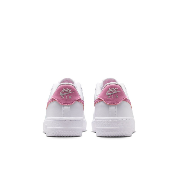 Nike Air Force 1 Gs Bianco Rosa Rise-Bianco - Sneakers Bambina