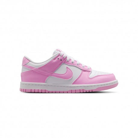 Nike Dunk Low Gs Bianco Rosa - Sneakers Bambina