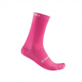 Castelli Calze Ciclismo Giro Logo 18 Rosa Giro Uomo