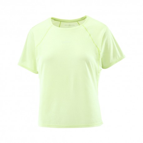 Salomon T-Shirt Trail Running Shkout Air Crop Butterfly Donna