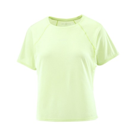 Salomon T-Shirt Trail Running Shkout Air Crop Butterfly Donna
