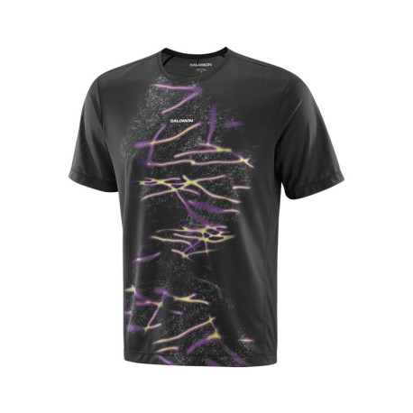 Salomon T-Shirt Trail Running Shkout Core Deep Nero Uomo