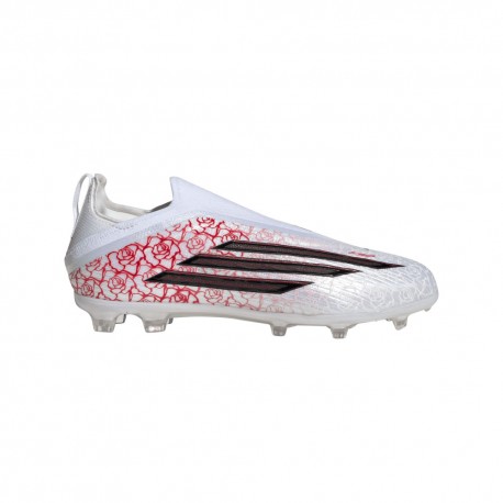 ADIDAS F50 Elite Ll Fg J Ly Bianco Nero Rosso - Scarpe Da Calcio Bambino