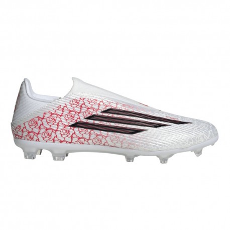 ADIDAS F50 League Ll Fg Mg Ly Bianco Nero Rosso - Scarpe Da Calcio Uomo