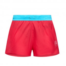 La Sportiva Short Trail Running Pure 3" Hibiscus Bianco Donna