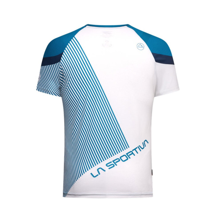 La Sportiva T-Shirt Trail Running Flow Lake Chalk Uomo