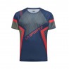 La Sportiva T-Shirt Trail Running Flow Mountain Rosso Cypress Uomo