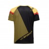 La Sportiva T-Shirt Trail Running Flow Nero Giallo Uomo
